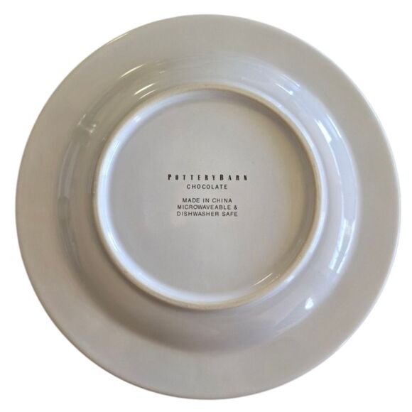 Pottery Barn Ceramic Chocolate Dessert Plate, Blue Chocolat Delespaul-Havez - Picture 6 of 6